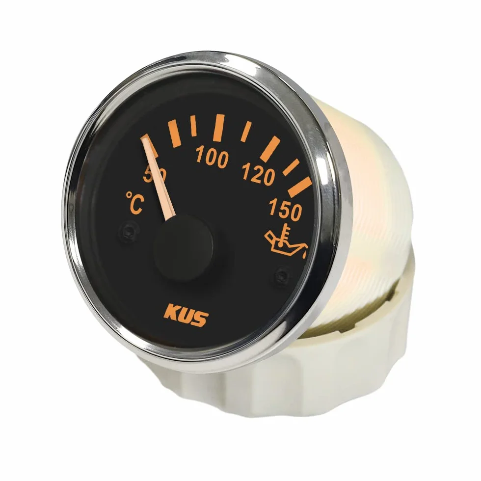 KUS oil Temp gauge Meter indicatore 50-150℃ con retroilluminazione 12V/24V 52mm