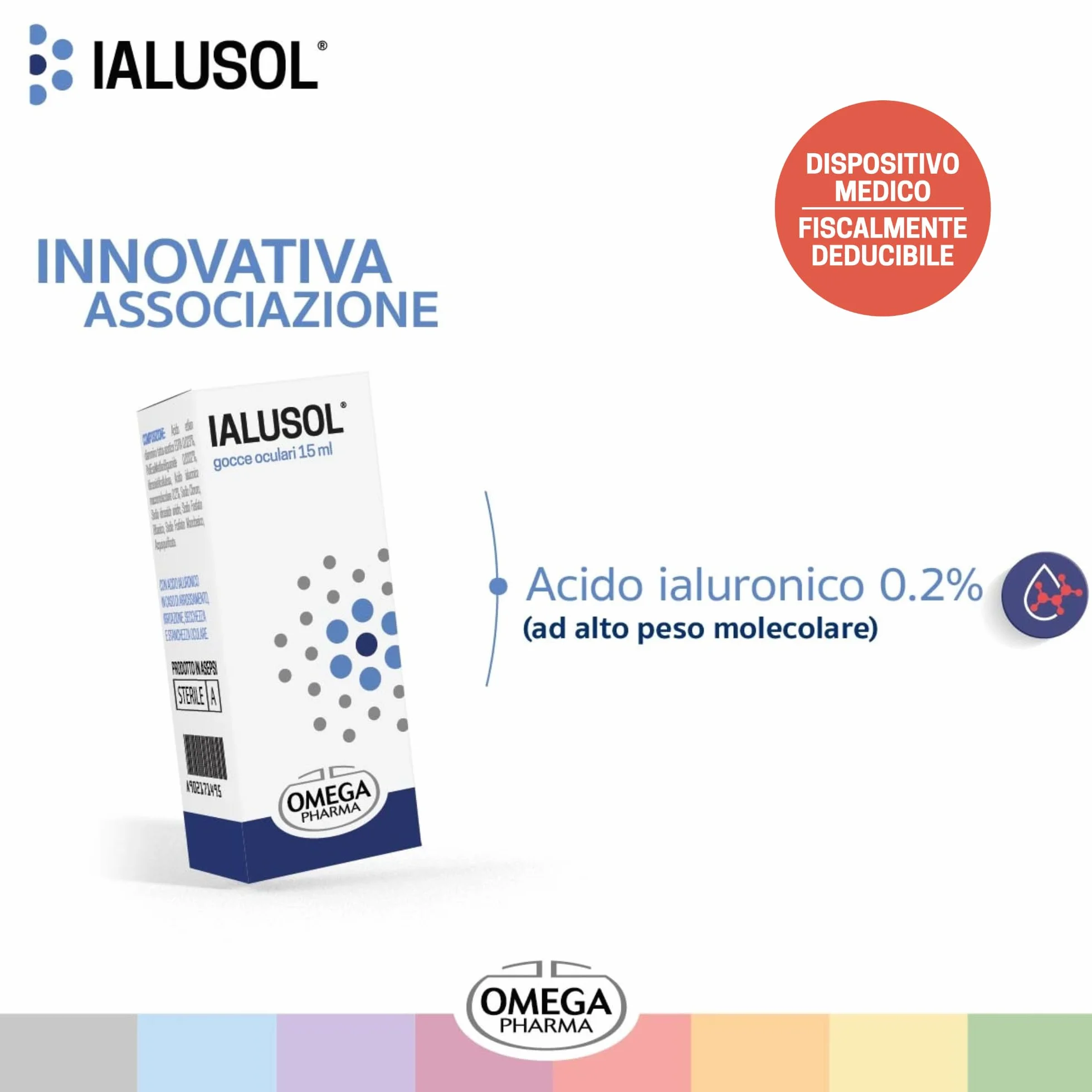 Omega Pharma Ialusol Gocce Oculari Acido Ialuronico 15 ml