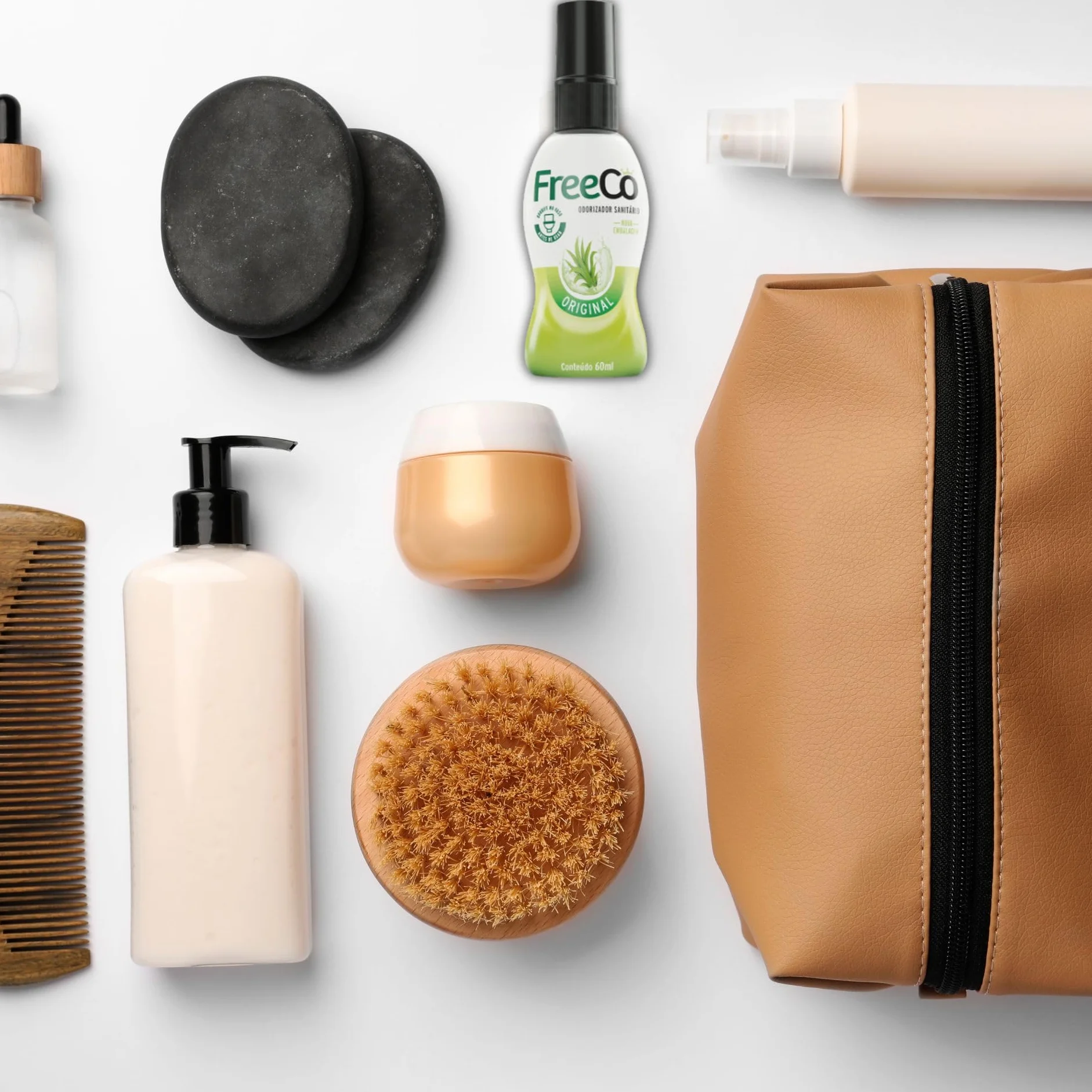 FreeCo Spray per WC Blocca Odori Pre-uso Oli Essenziali Naturali 60 ml Fragranza Agrumata