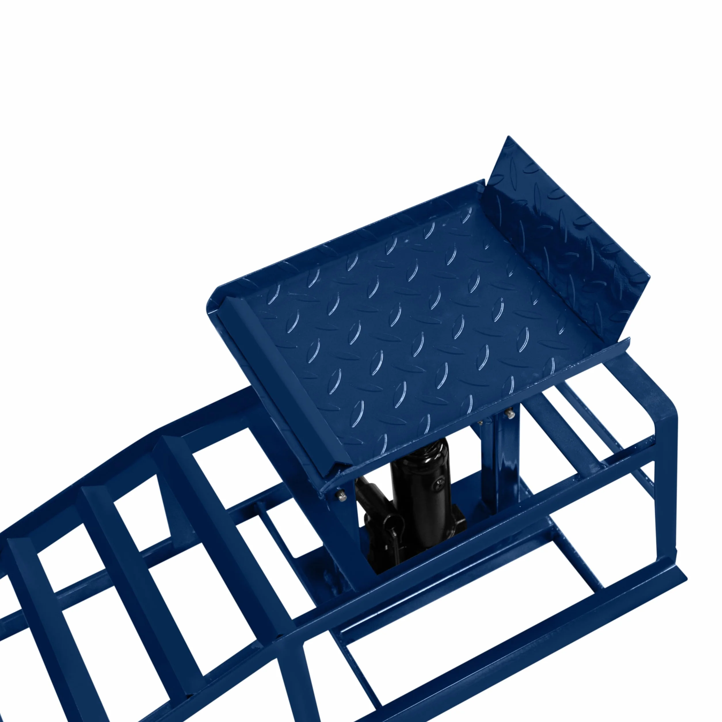 Rampe Idrauliche per Auto 2 Piattaforme di Sollevamento da 3 Tonnellate 3000kg Garage Officina Van Auto Rampa di Carico 34x26cm Altezza della Piattaforma Regolabile 270-375 mm Larghezza Massima 245mm