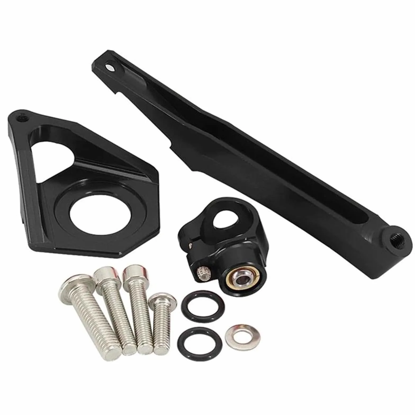 Kit Staffa di Montaggio per Ammortizzatore di Sterzo Stabilizzatore per Yamaha YZF-R6 YZF600 2003 2004 2005 Ammortizzatori Sterzo(A)