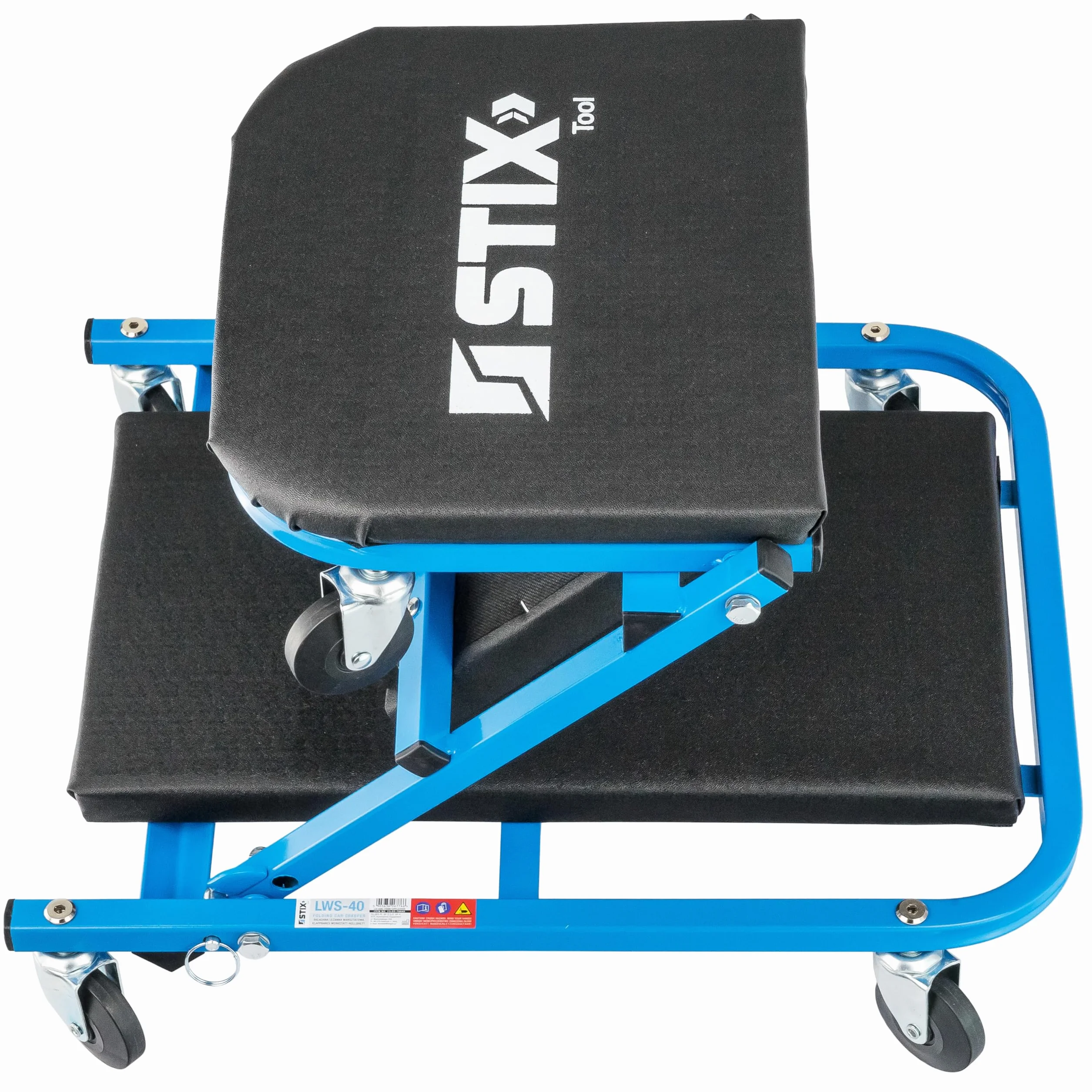 Stix Tavola da officina 2 in 1 LWS-40 – Tavola di montaggio – Sgabello da officina fino a 150 kg