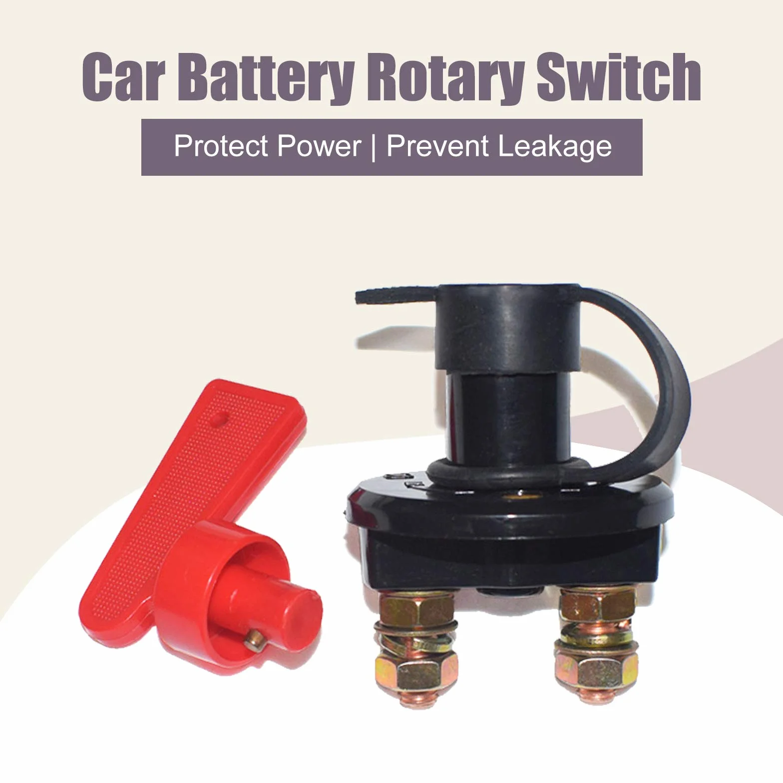 Batteria Principale Interruttore 12V 300A Staccabatteria Isolatore con Chiavi Battery Switch Disconnessione per Auto Barca Camion