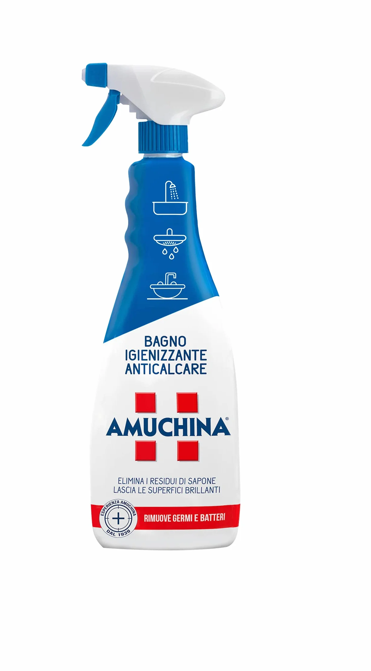Amuchina Spray Bagno Igienizzante Anticalcare 12 x 750 ml