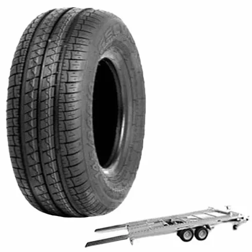 Vee Rubber VTR312 M+S TUBELESS 145 R10 / 145 80 10 74N 8PR 4 STAGIONI Pneumatico Carrello Rimorchio Appendice – Gomma Trailer Rinforzata, Alta Resistenza