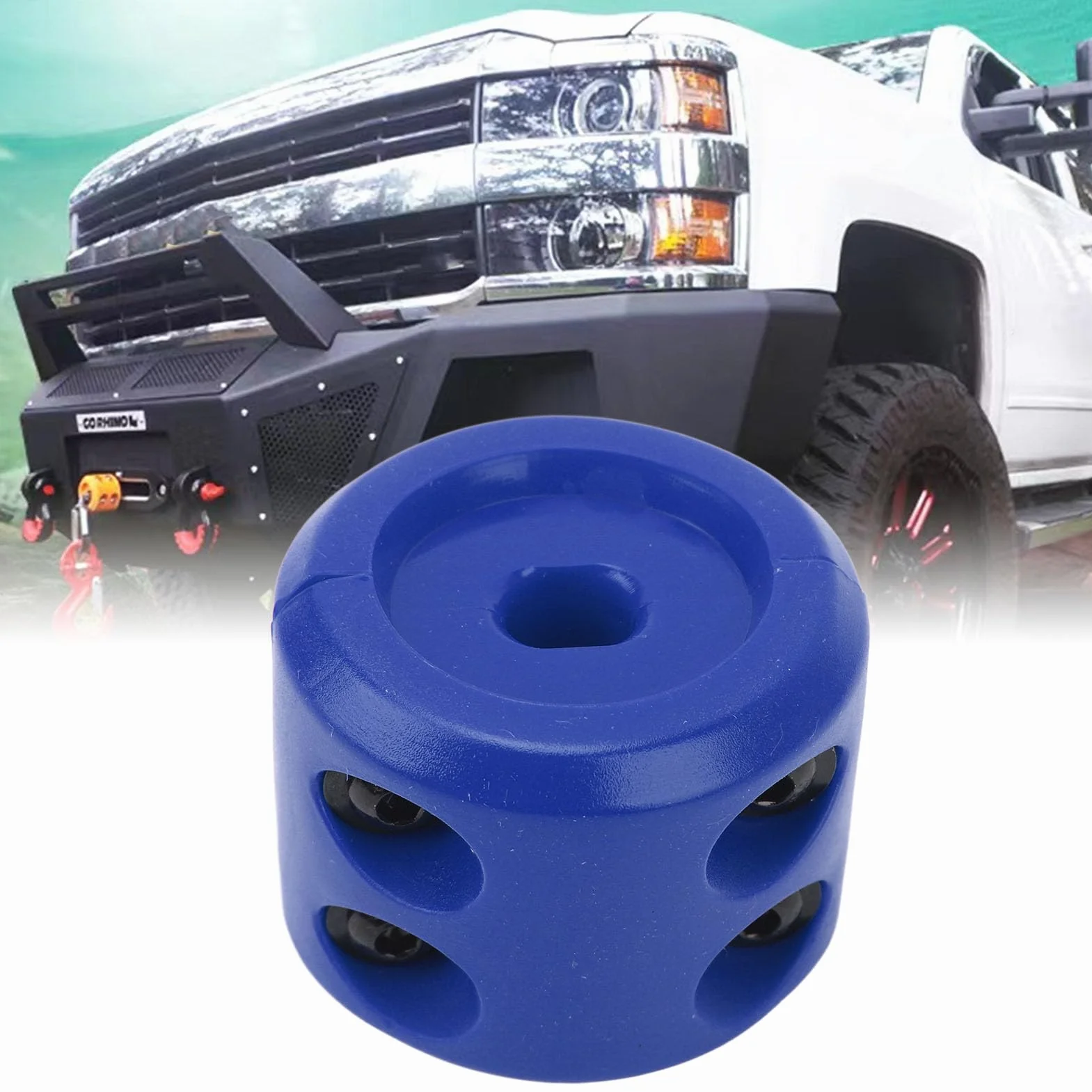Risparmiatore Cavo Fermo Gancio Verricello Antitintinnio Antiosidazione Chiave Esagonale SUV BLUE