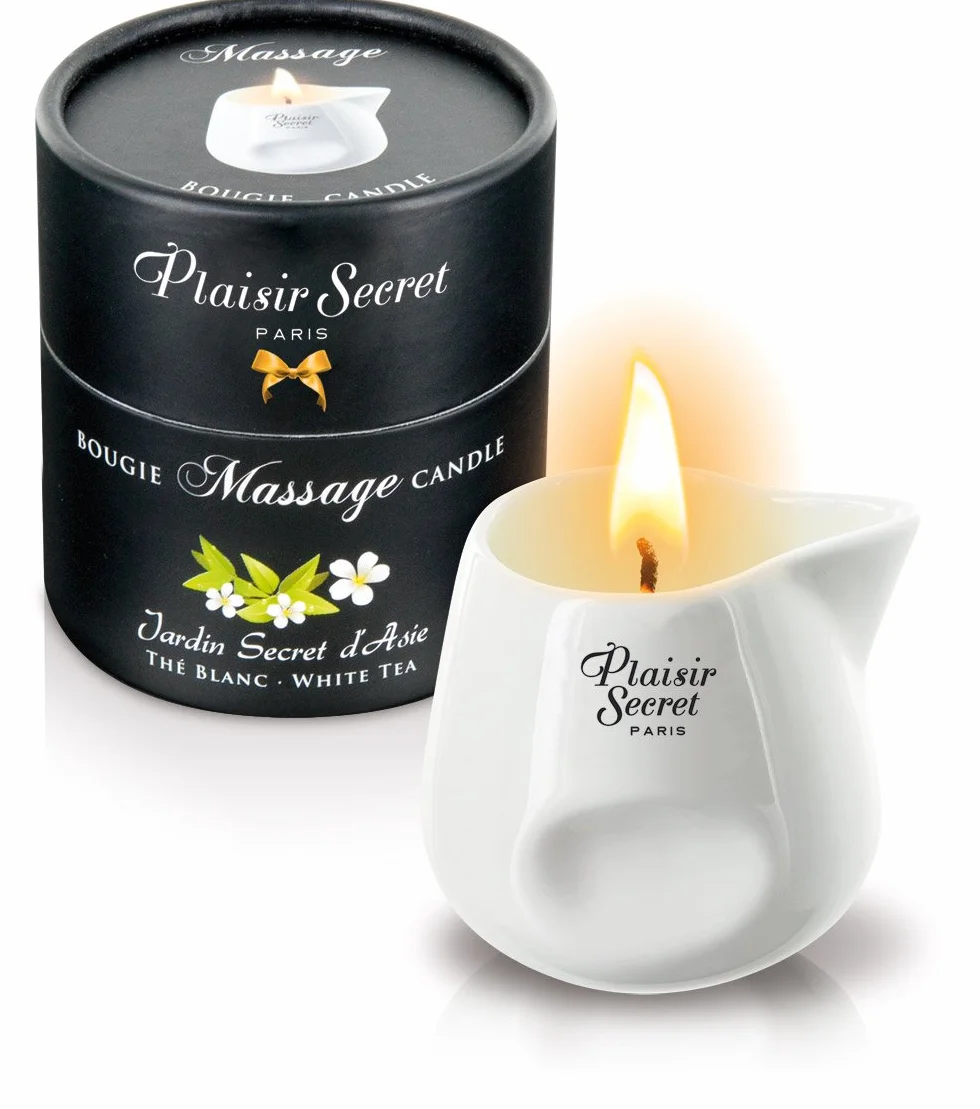 Plaisirs Secrets Candela da Massaggio White Tea 80 ml