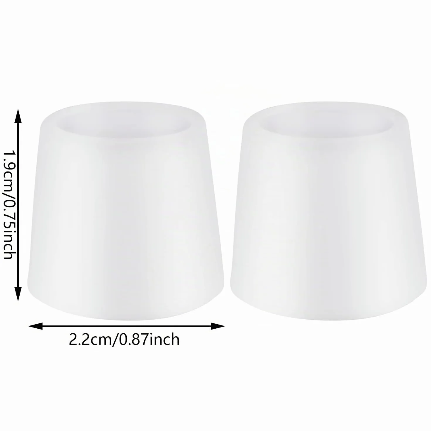 Protezione Dita Piedi in Silicone per Alluce Copertura Unghie Uomo Donna Colore Pelle Bianco 20 PCS