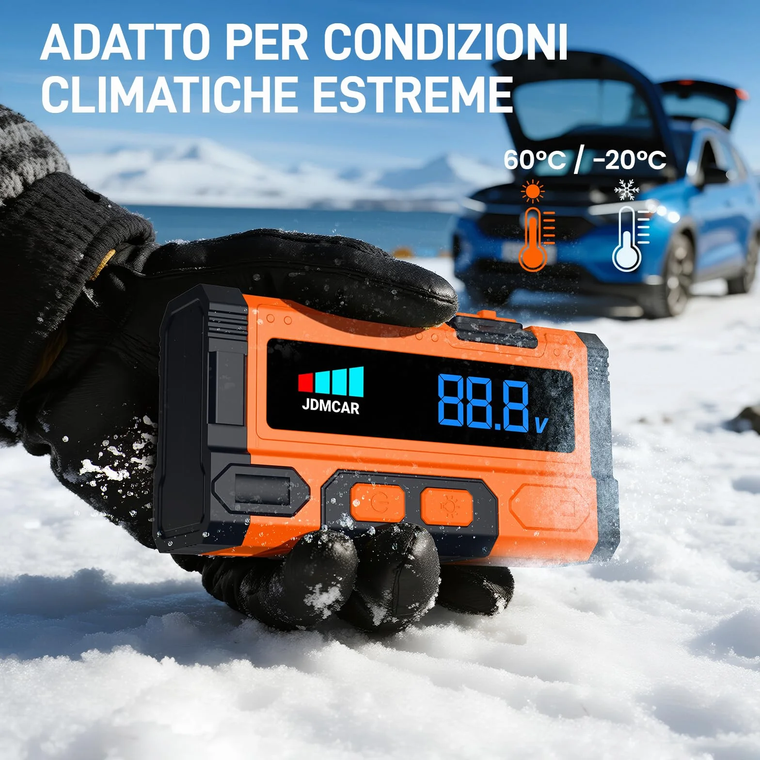 9000A Booster Avviamento Auto Avviatore Batteria per Auto Moto 9.0L Diesel 8.5L Portatile LED LCD