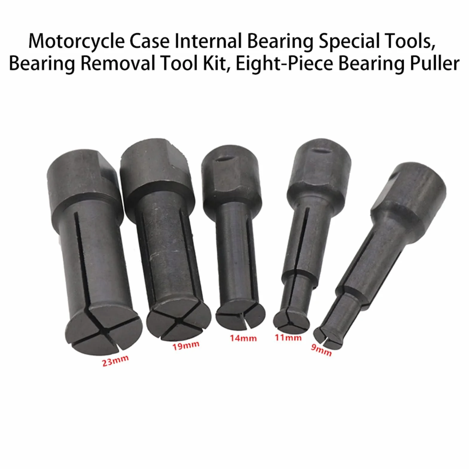 Geevorks Estrattore di cuscinetti interni per biciclette utensili speciali per cuscinetti a sfera albero motore, kit di strumenti di rimozione cuscinetti per moto, estrattore per cuscinetti a 8 pezzi