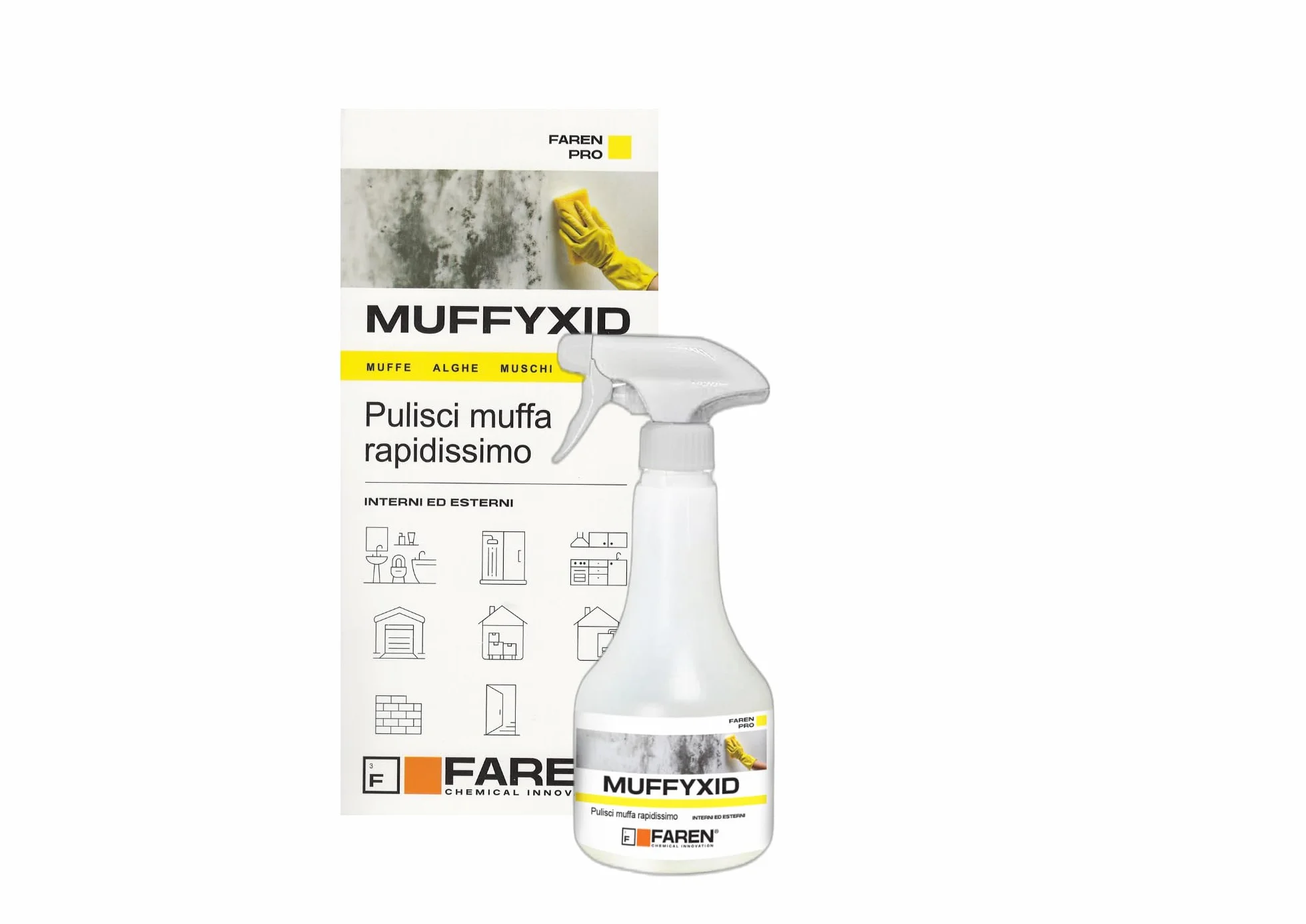 Faren Rimuovi Muffa Antimuffa Pulitore Muffa 500ml