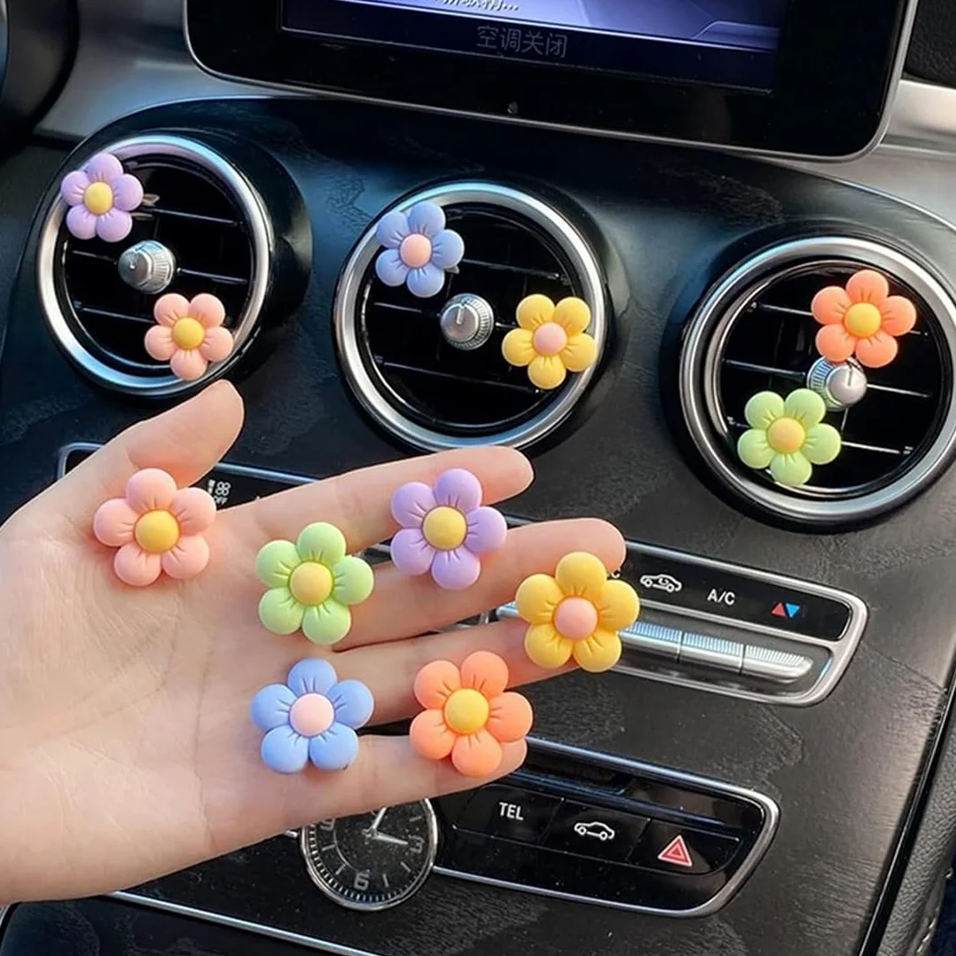 Car Aromaterapia Diffusore Auto Clip Profumo Deodorante 6 Fette Profumate al Limone Presa d'Aria Decorazione Interni