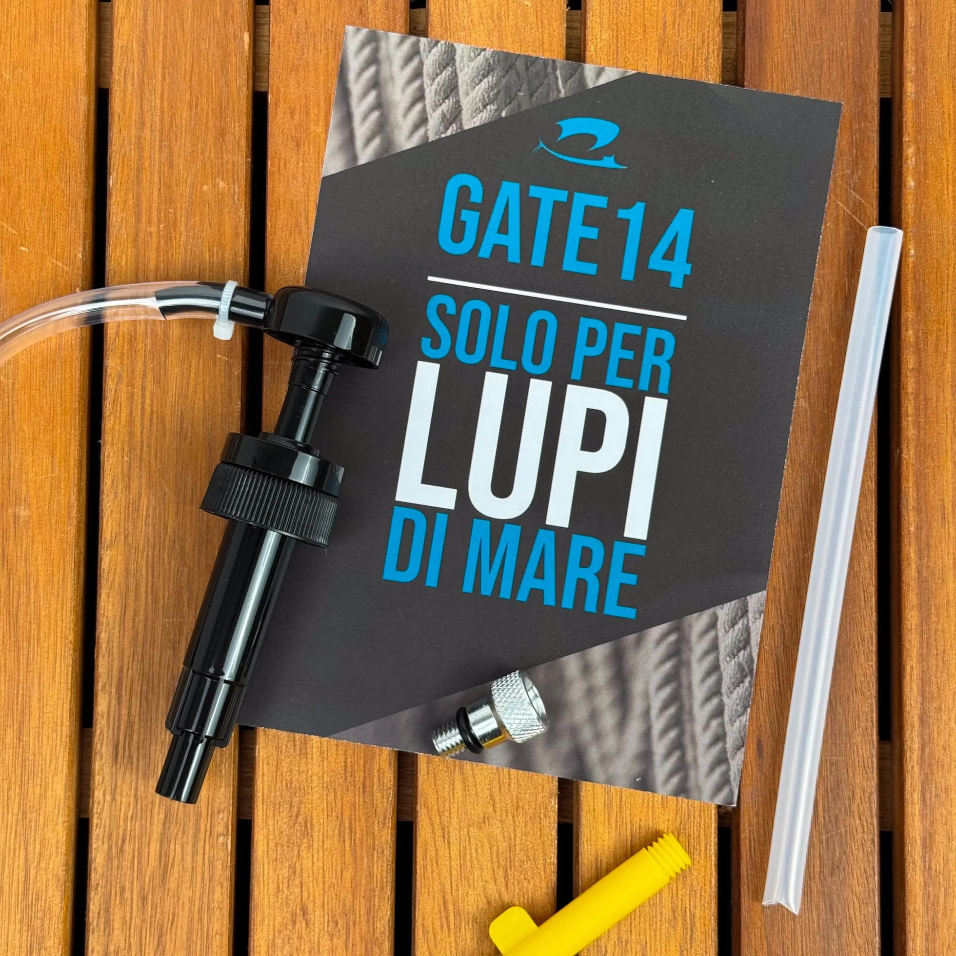 GATE14® Pompa Manuale per Cambio Olio Motore Fuoribordo con Siringa di Aspirazione
