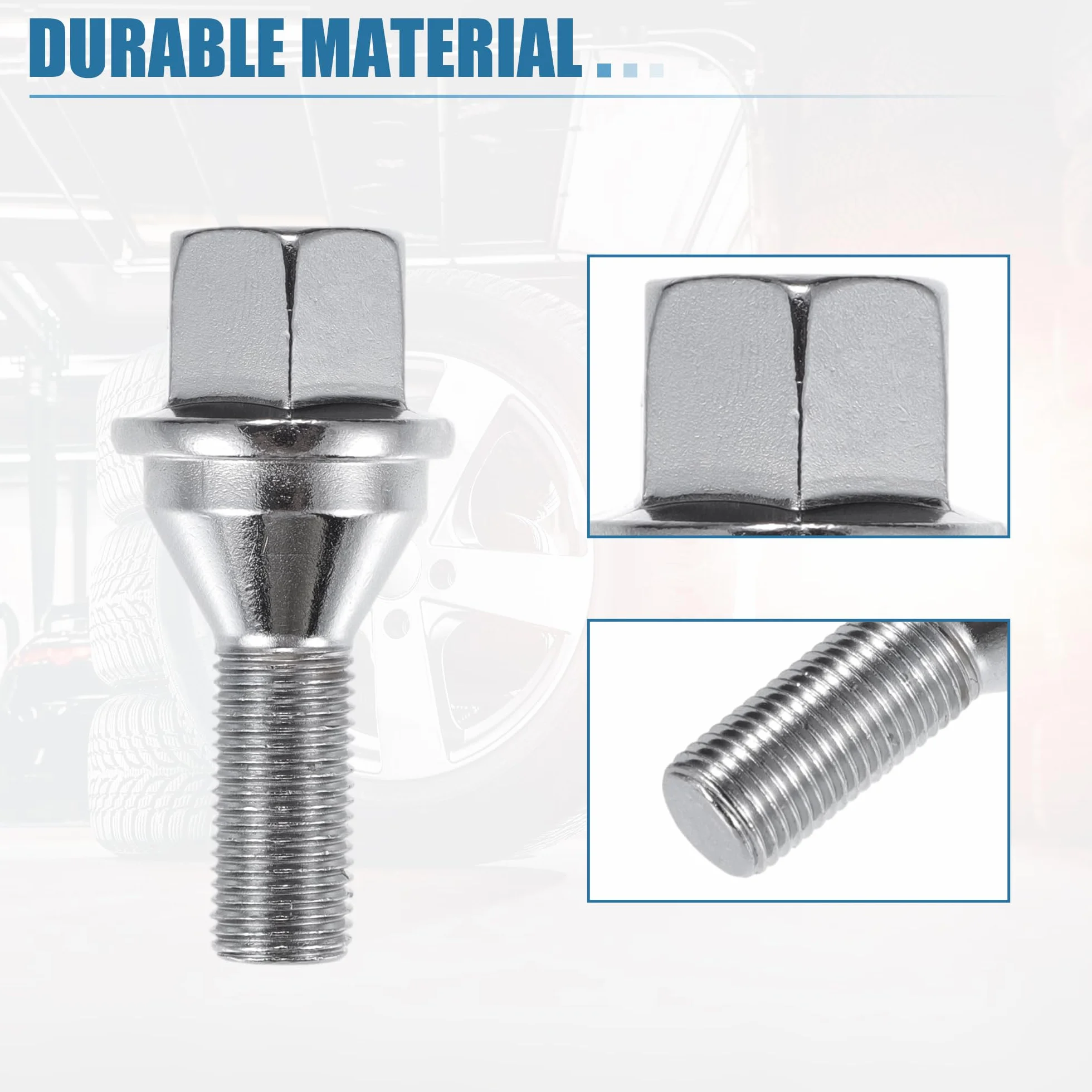 A ABSOPRO 20 Pz Bulloni per Ruote Auto No.6511051AA per Jeep Cherokee 2014-2021