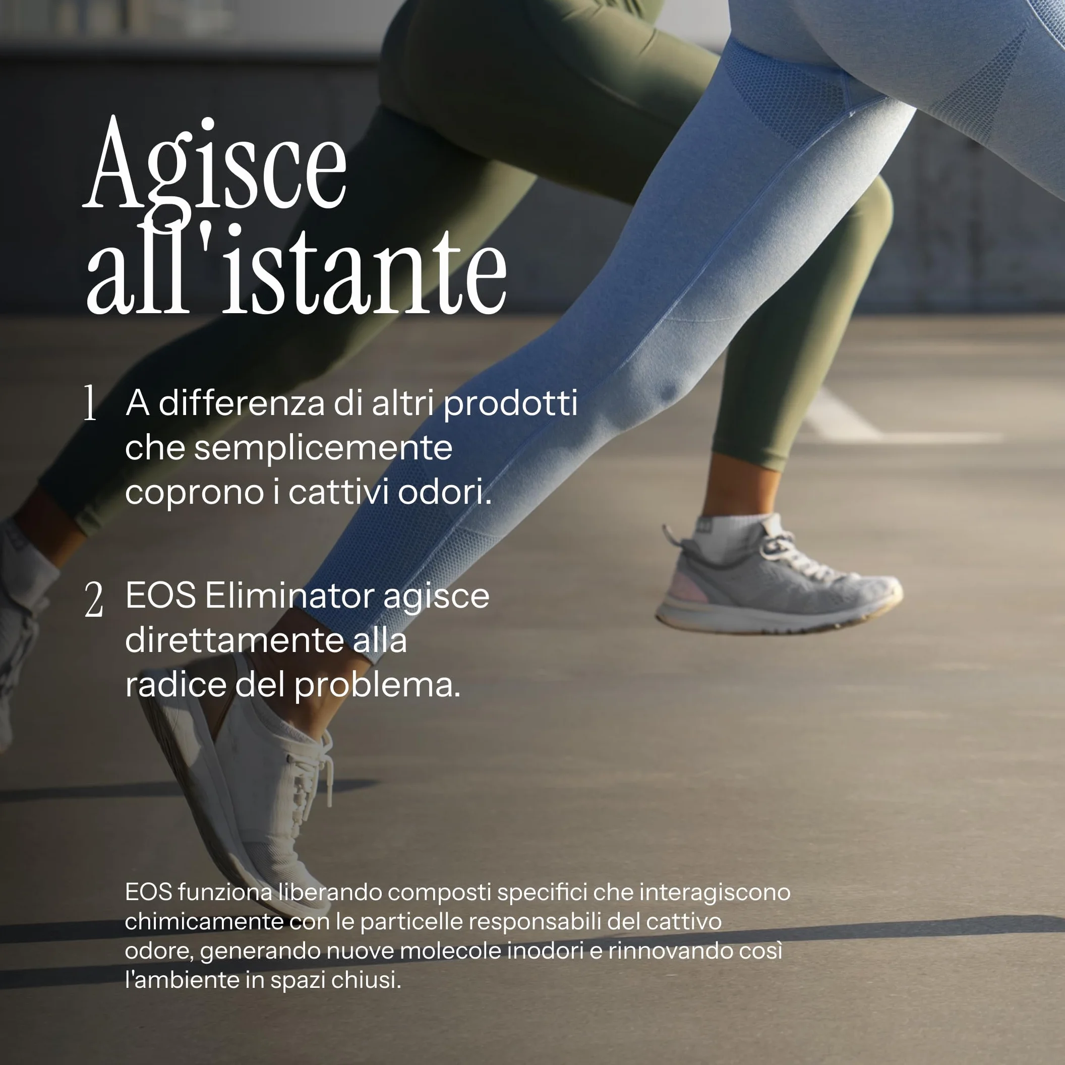 EOS Deodorante Scarpe Spray Antiodore 1L Elimina Odori Scarpe Sneakers Calzatura