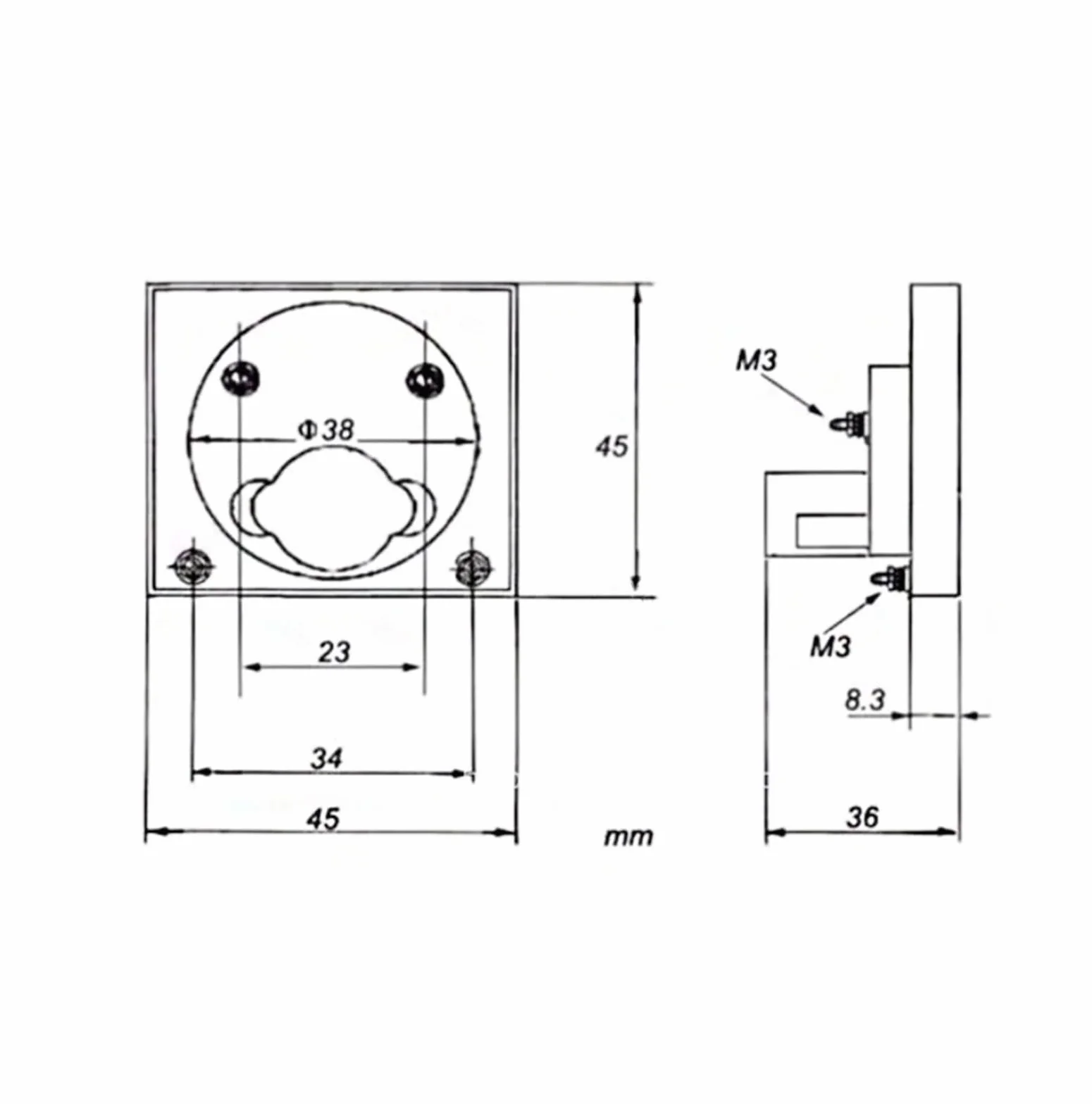amperometro 91L4 AC 0-150V 250V 300V 450V Misuratore di Tensione analogico del Pannello Voltmetro Misuratore 91L4 AC 0-150V(300V)