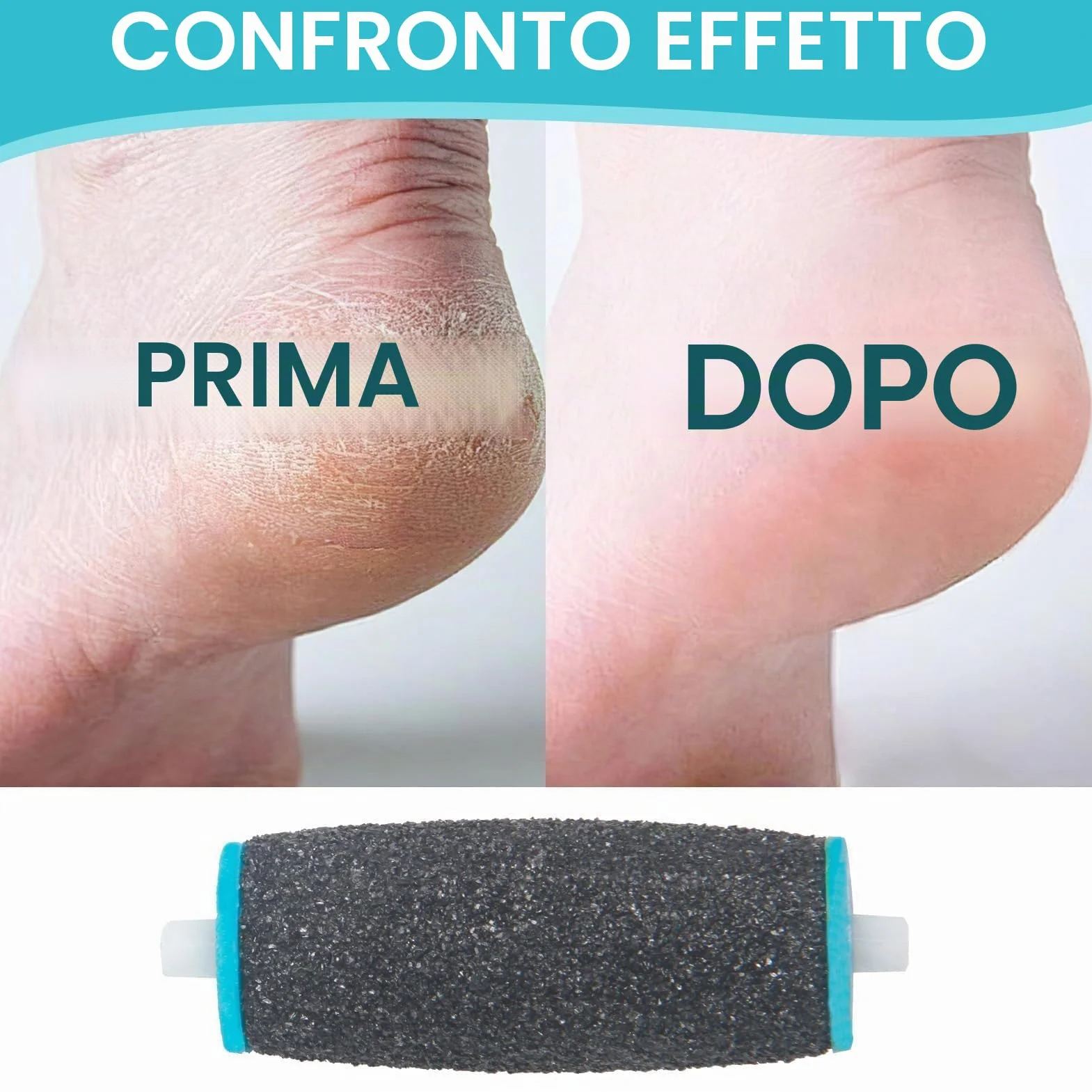 Scholl Rullo Ricambio Rulli Extra Grossi Ricariche Cura Piedi Compatibile Velvet Smooth
