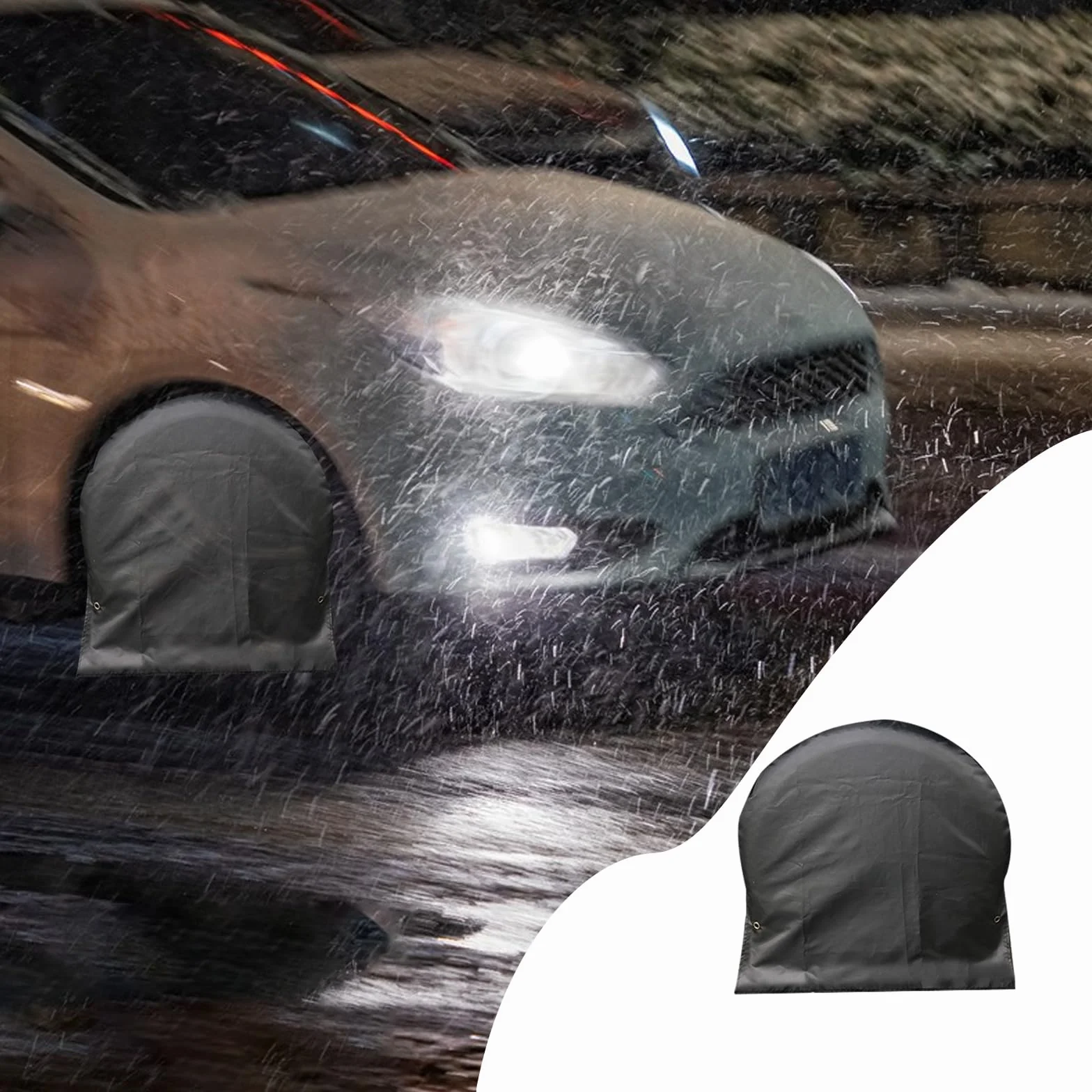 Coperture per pneumatici 4 pezzi impermeabili protezione UV 76,2-81,3 cm per camper camion rimorchi