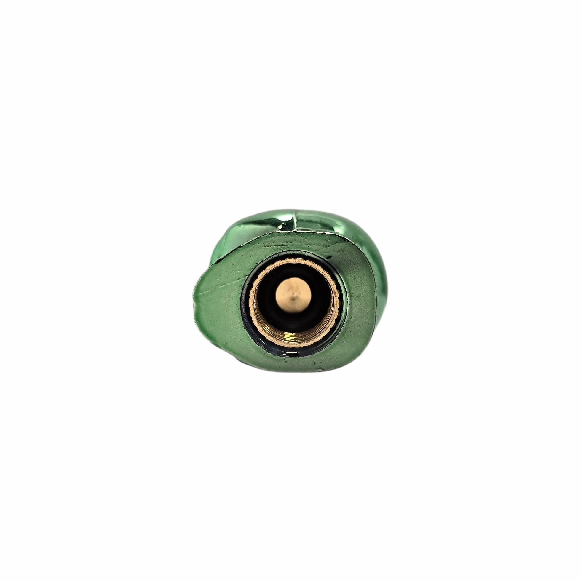 cyclingcolors 2x Cappucci delle valvole cappuccio tappi valvola forma di teschio in plastica Schrader per pneumatici bici moto auto auto quad monopattino, verde