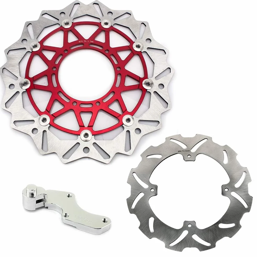 TARAZON 17" CNC Ruote Cerchi Dischi freni anteriori e posteriori con Supporto pinze per Honda CR125R CR250R 04-07 CRF250R 04-13 CRF250X 04-09 12-13 CRF450R 02-12 CRF450X 05-09 12