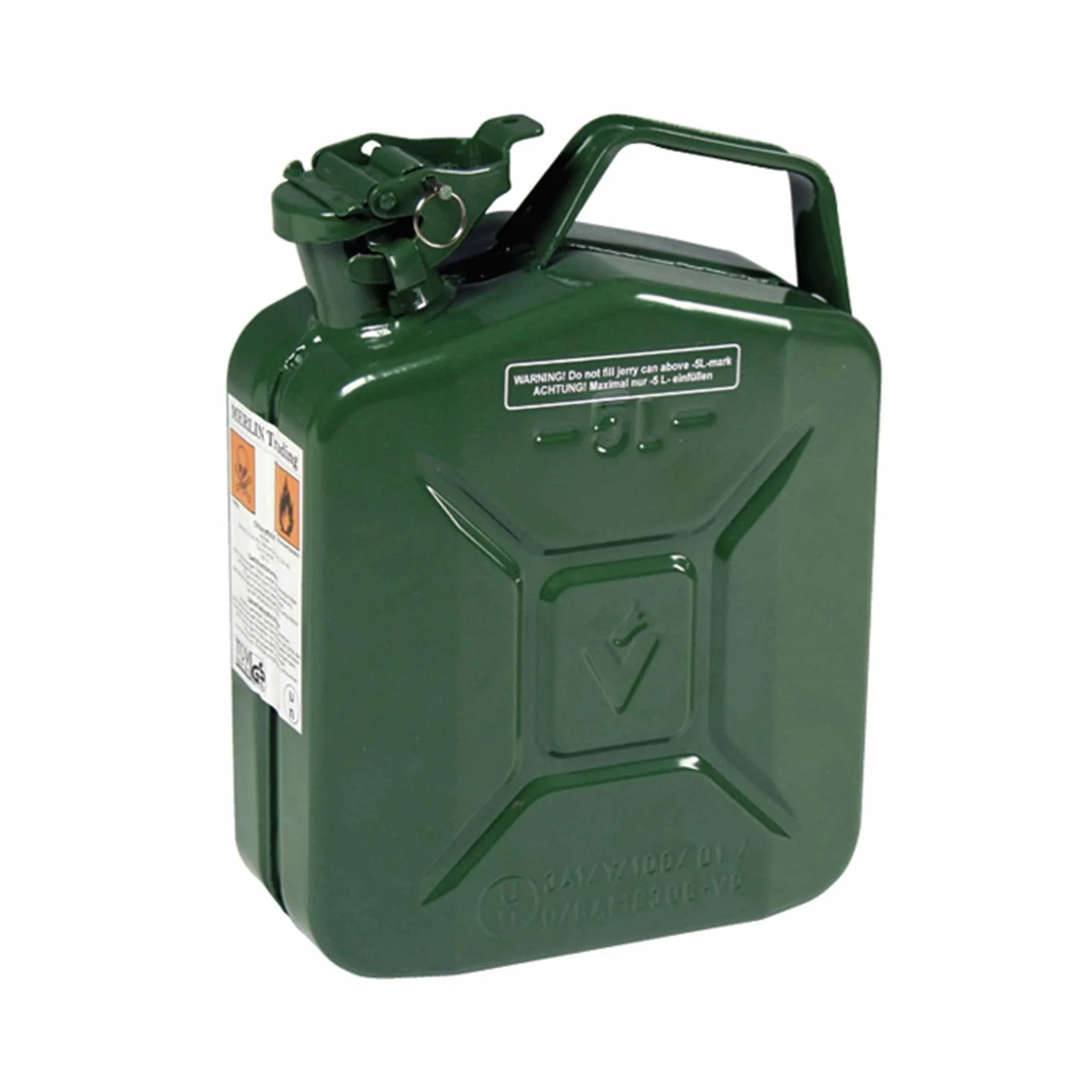 Maurer 80094 Tanica in Metallo, TUV-GS, 10 L, Verde