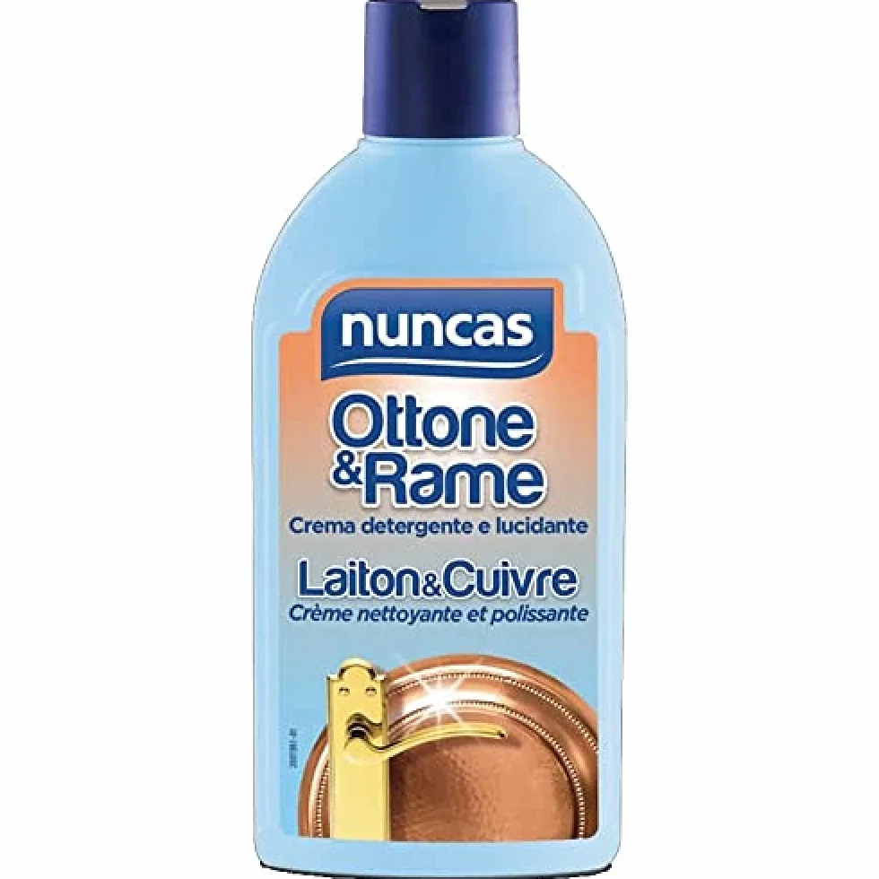Nuncas Ottone e Rame Crema Detergente e Lucidante 250ml