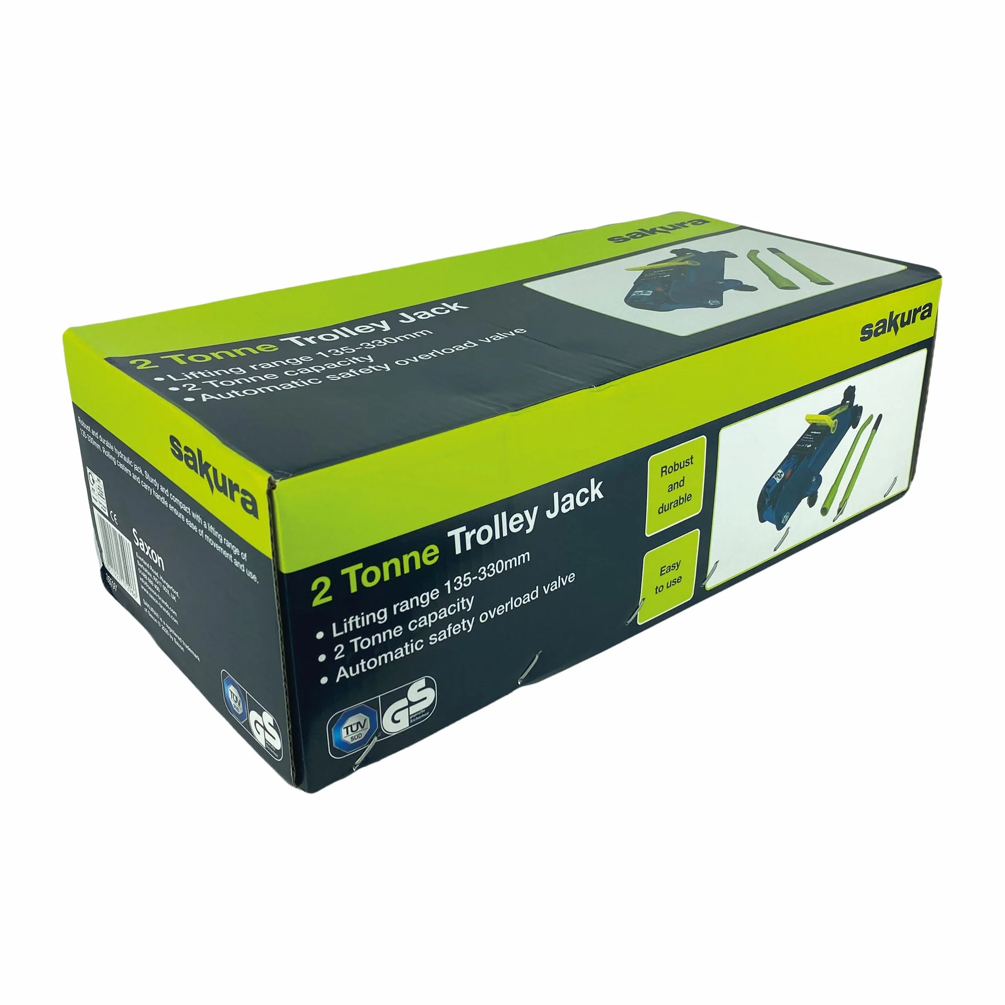 Sakura SS5191 Cric Idraulico 135x335 mm 2 Tonnellate TUV/GS