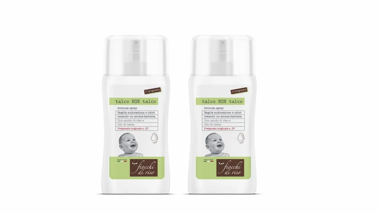 Fiocchi di Riso BIPACCO SPRAY Talco NON Talco 100ml SUDORAZIONE E ZANZARE