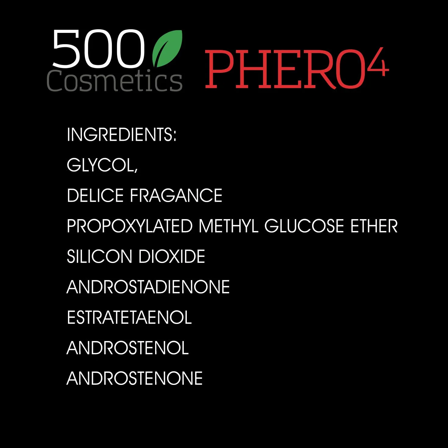 Phero 4 Donna Profumo con Feromoni per Donna 500 Cosmetics 3x10ml