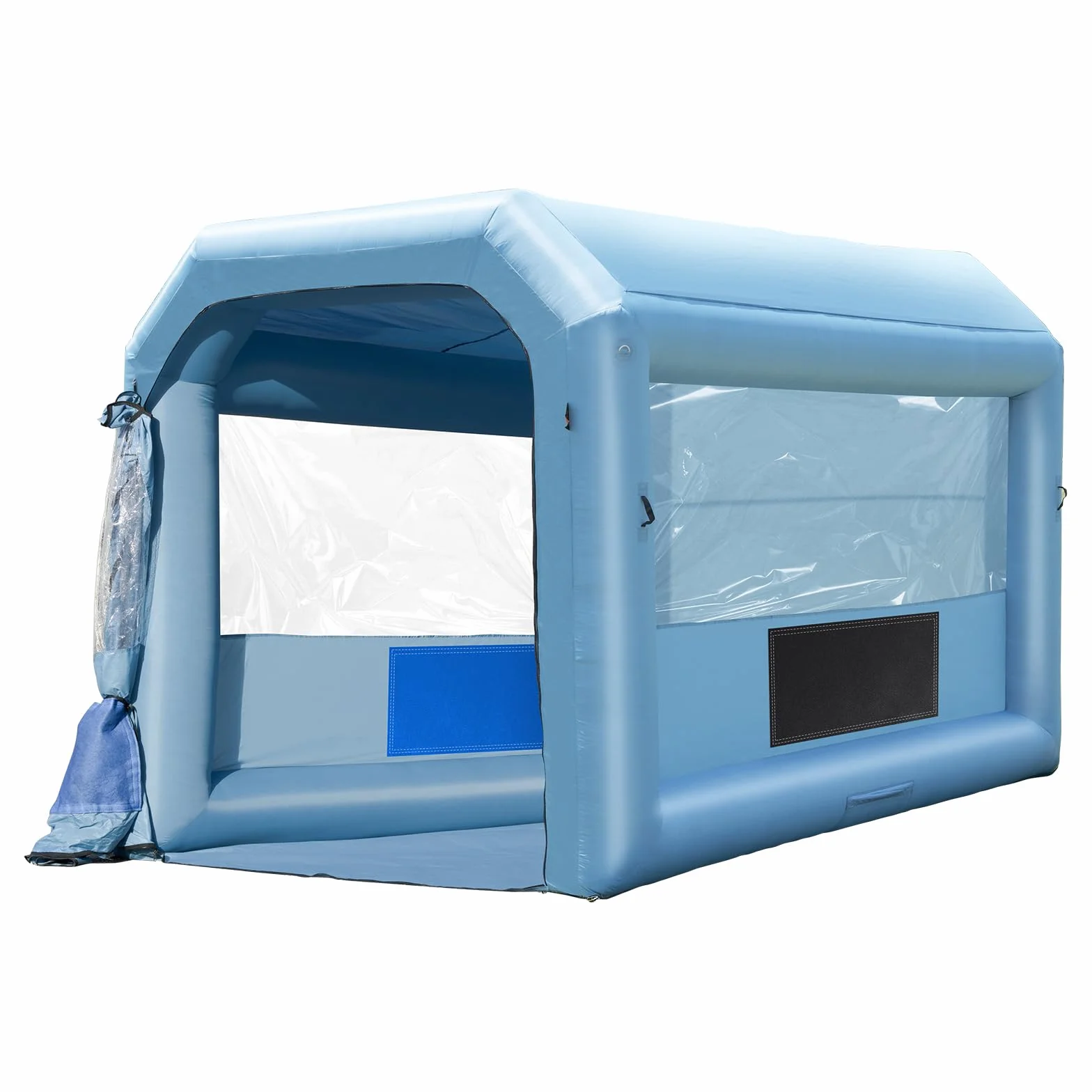 VEVOR Cabina di Verniciatura Gonfiabile, Tenda di Verniciatura Gonfiabile Portatile Potente Ventilatore, Sistema di Filtro dell'Aria, Verniciatura per Auto Veicoli e Mobili 4 x 3 x 2,75 m, 750 W