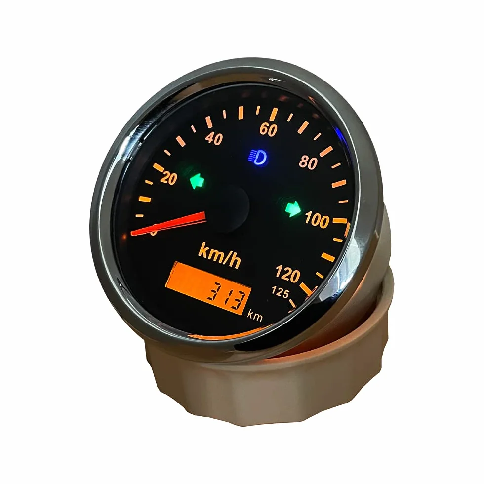 ELING Contachilometri tachimetro GPS 0-125km/h per auto camion moto ATV UTV 85MM