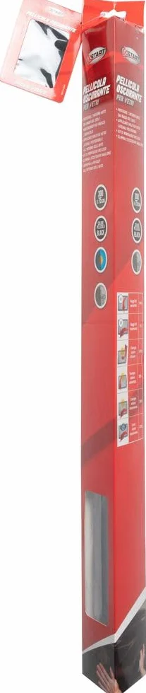 Start Pellicola oscurante per vetri auto 300 x 75 cm – Protezione solare adesiva per vetri laterali e posteriori, effetto privacy e riduzione raggi UV