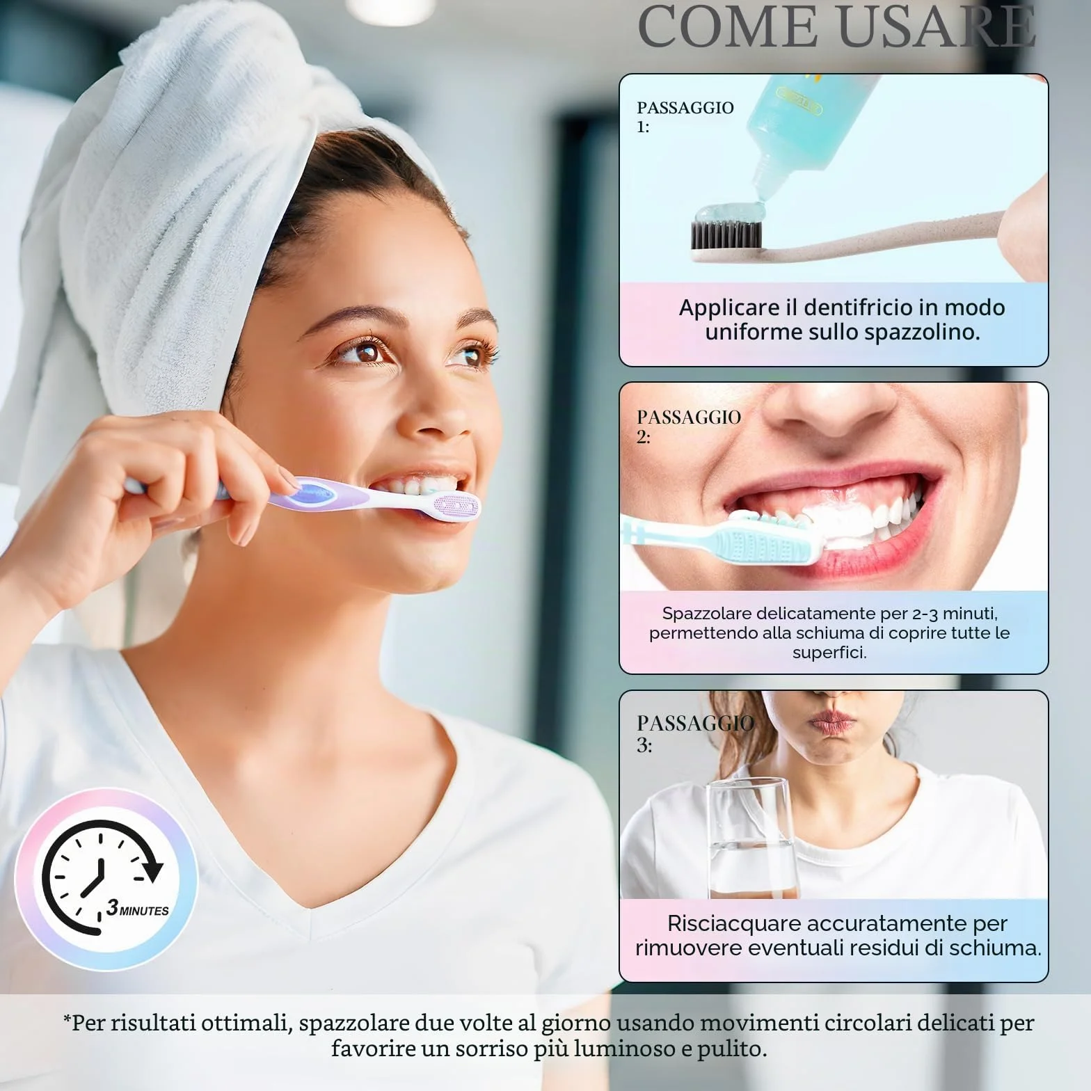 Niacinamide Whitening Toothpaste 2 Pezzi 200g Sbiancante Naturale Remove Stain