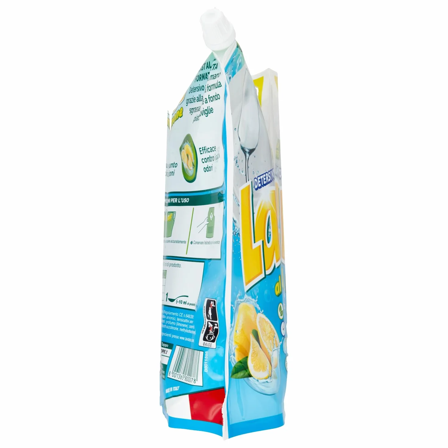 Detersivo per Piatti a Mano al Limone 1,8 Litri x 4 Confezioni + Dispenser Omaggio