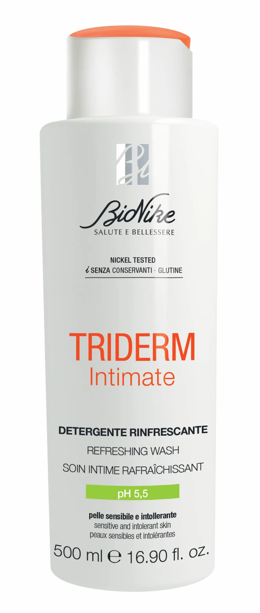 Bionike Triderm Intimate Detergente Intimo Rinfrescante PH 5,5 per Pelli Sensibili e Intolleranti 200ml