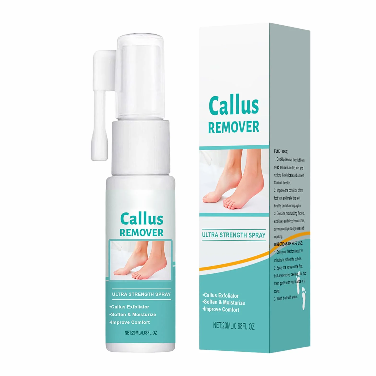 Spray rimozione calli professionale extra forte per piedi tallone pelle morta