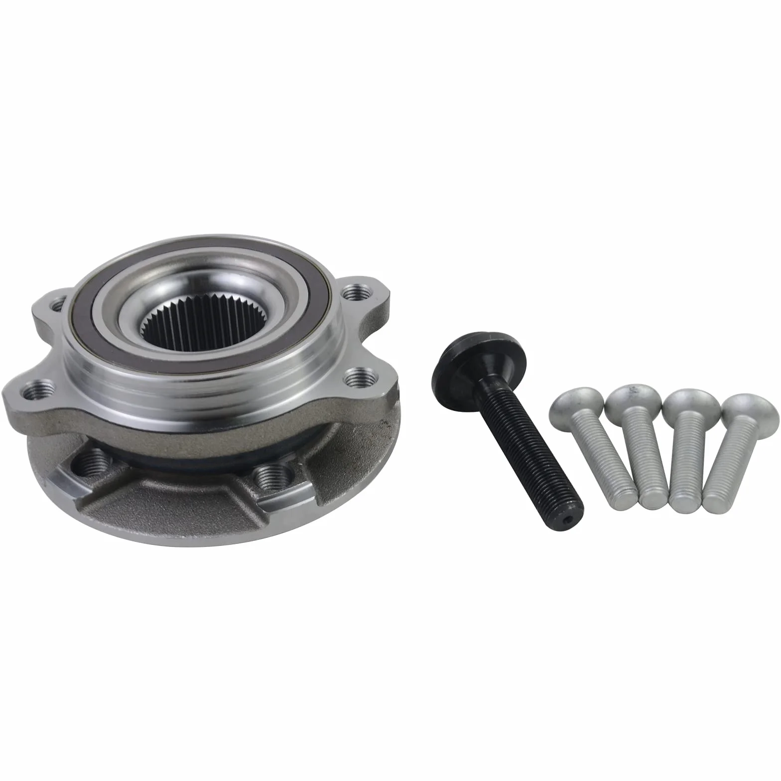 Set Cuscinetti Ruota Anteriore Cuscinetto Ruota con Mozzo Ruota Compatibile con A4 A5 A6 A7 A8 Q5 2007-2018 8K2 B8 C7 4G5 4HL 8RB 8K0407613B 4H0498625B