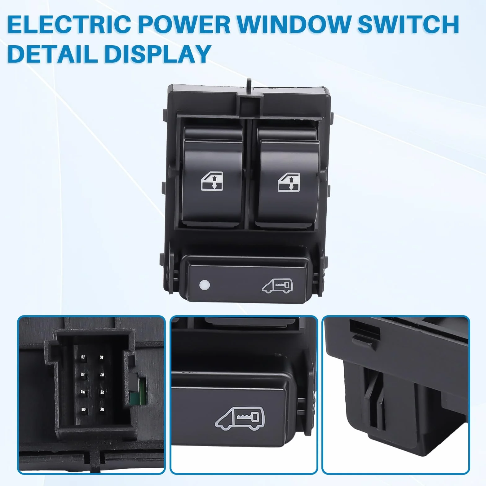 Interruttore per finestra elettrico per auto, interruttore alzacristalli auto, interruttore elettrico per finestra Power Window Switch di ricambio per Relay II Ducato III Boxer 2006, numero