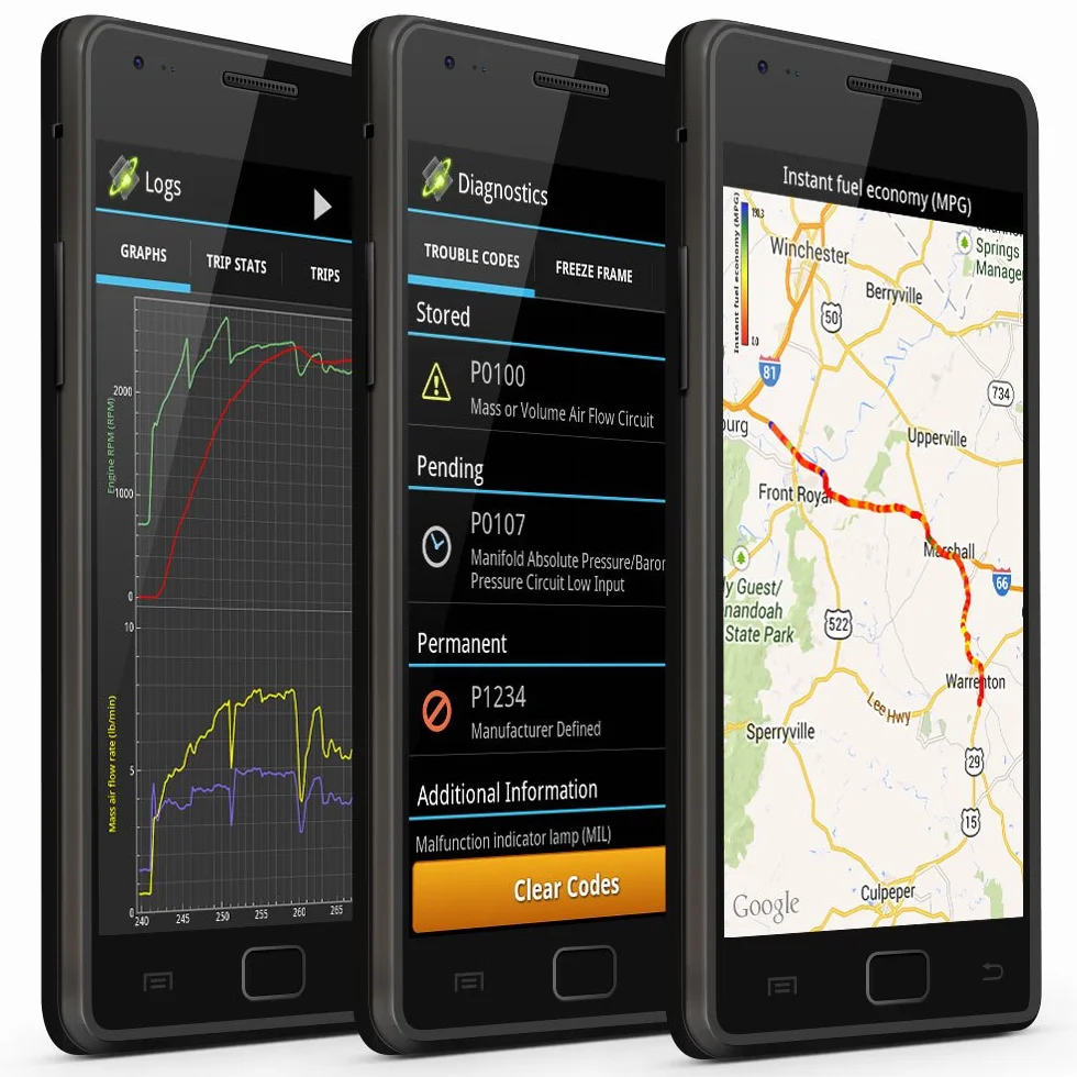 ScanTool OBDlink LX 427201 Strumento di scansione OBD-II Bluetooth professionale per Android e Windows