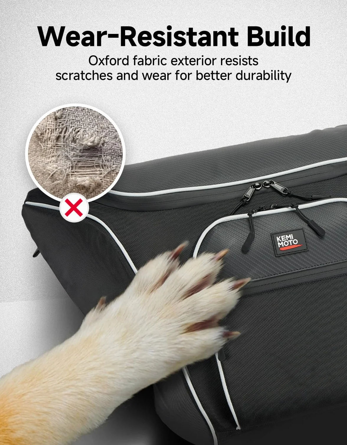 KEMIMOTO UTV Borsa portaoggetti dietro il sedile centrale compatibile con Polaris General 1000/XP 1000 2016-2024 General 1000 accessori borsa degli attrezzi grande capacità