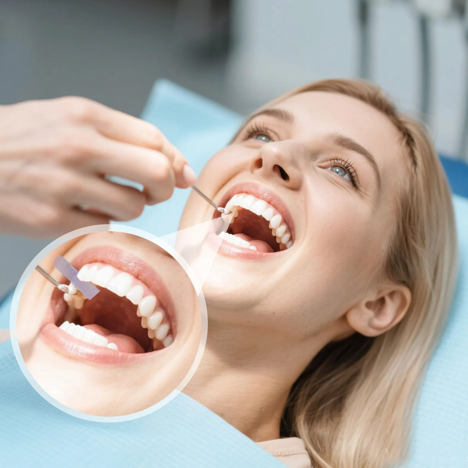 Strisce Abrasive Interdentali 20μm 50μm, Carta Abrasiva per Pulizia Denti e Igiene Dentale