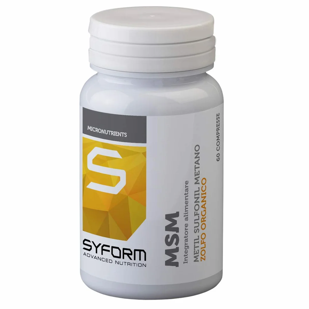 SYFORM MSM INTEGRATORE ALIMENTARE 60 CPS Zolfo organico per infiammazioni articolari e alterazioni cutanee