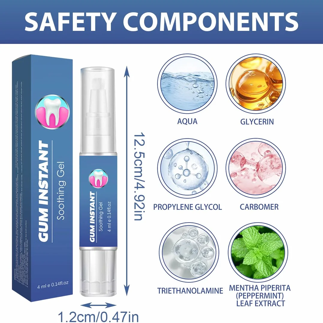 Gel Per Parodontale Gengive Infiammate Riparatore Protezione Gengive Ingredienti Naturali 2pcs