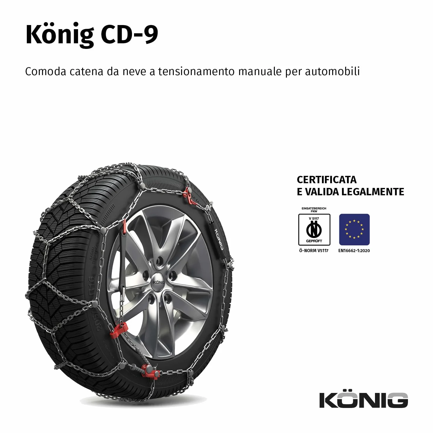 KÖNIG CD-9 103 Catene da Neve