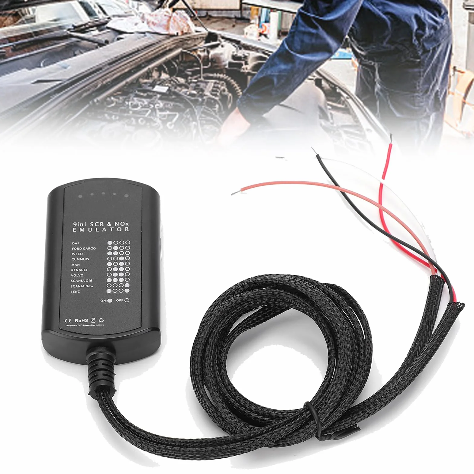 Kit scatola emulatore strumento diagnostico per camion 9-in-1 veicoli pesanti
