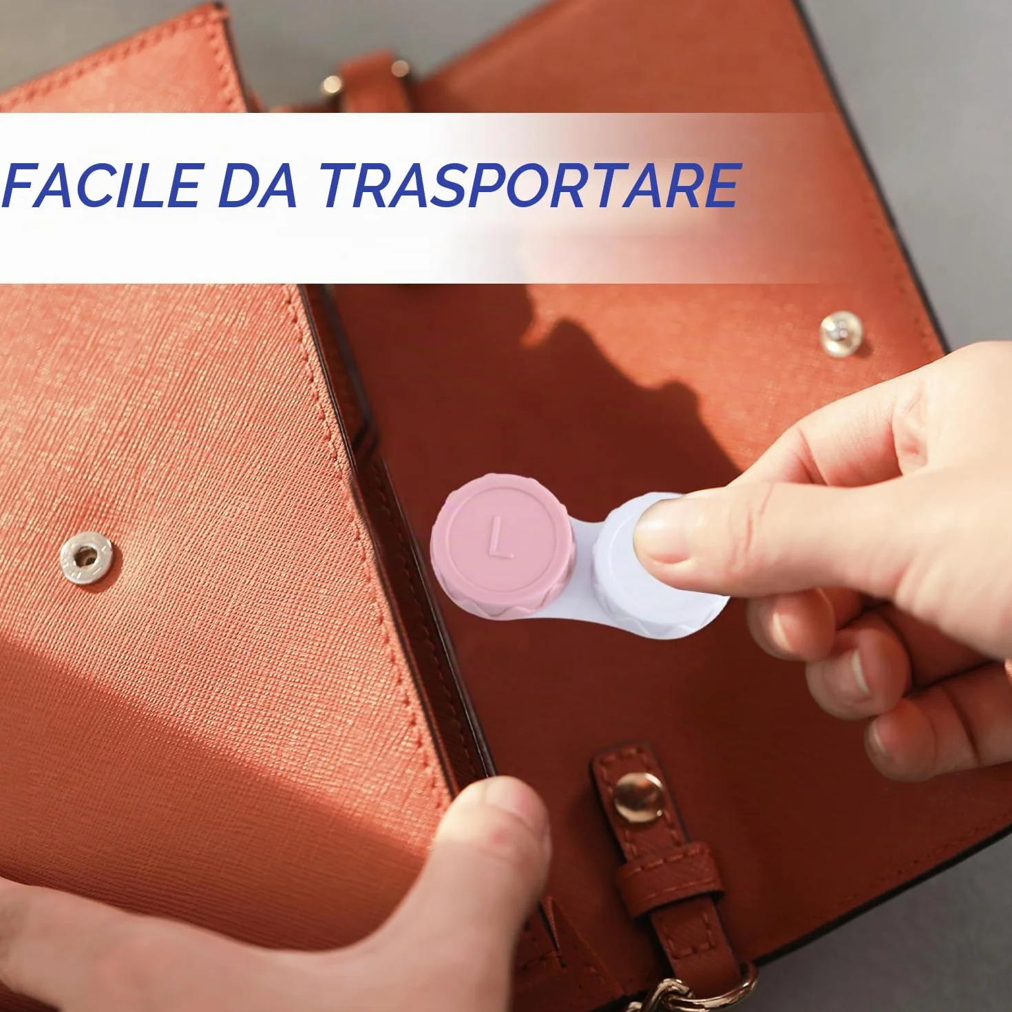 Contenitori per Lenti a Contatto Portatili 25 Pezzi (Blu, Nero, Rosa, Verde, Viola)