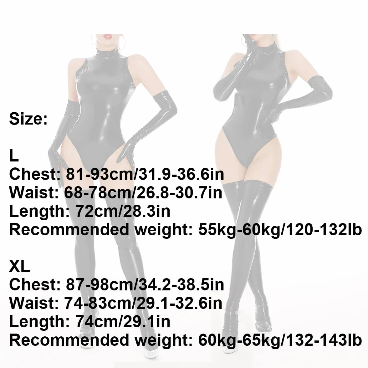 Body da donna in lattice nero in pelle PU lingerie set sexy effetto bagnato Pvc Catsuits Rave abiti Body Cat Suit