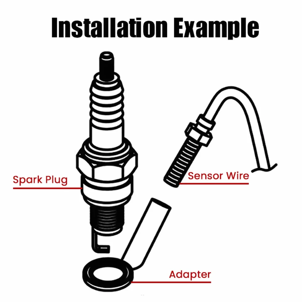 KOSO sensore di temperatura testa cilindro 10 mm 14 mm sonda adattatore