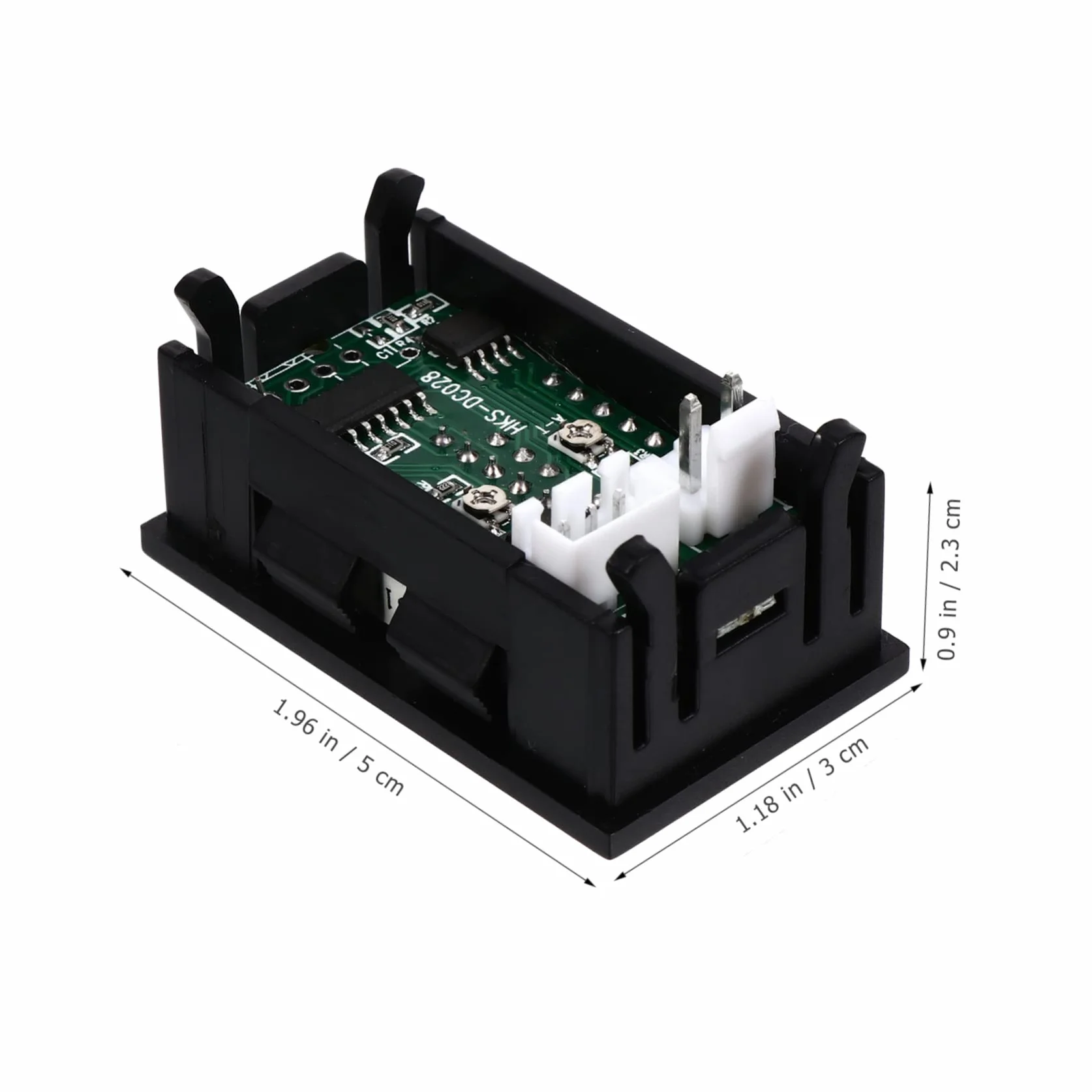Voltmetro Digitale Doppio Display LED per Batteria Auto, Misuratore di Tensione e Accurato in Plastico, 100a, Adatto per Uso Automobilistico