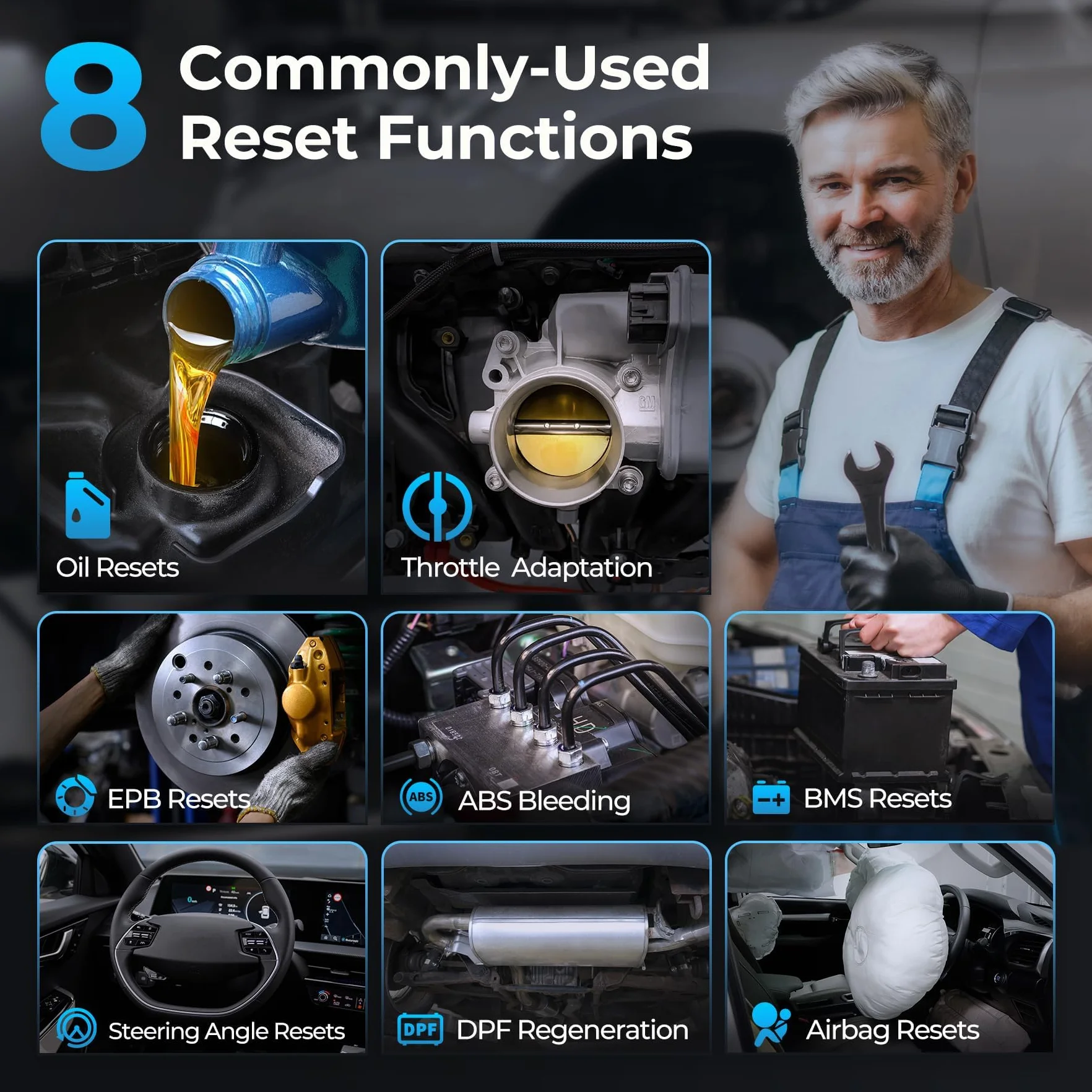 TOPDON ArtiDiag900 Lite OBDII Scanner Diagnosi Auto, Bidirezionale Wireless con Test Attivo